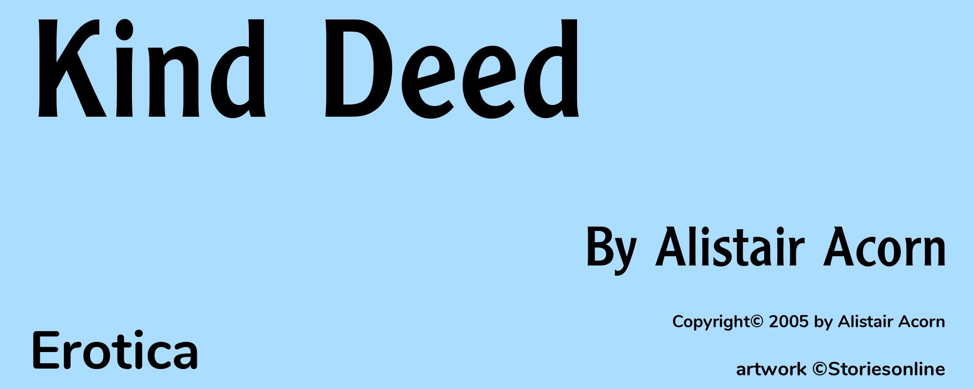 Kind Deed - Cover