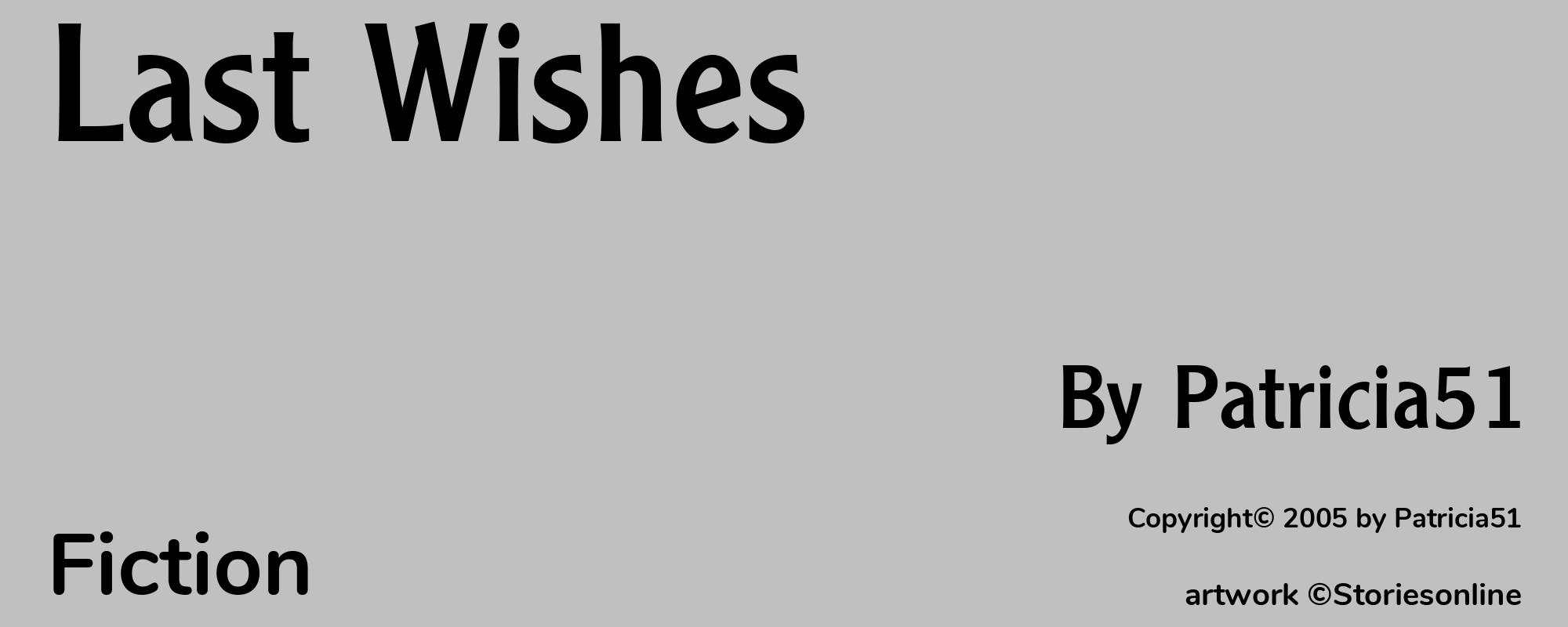 Last Wishes - Cover