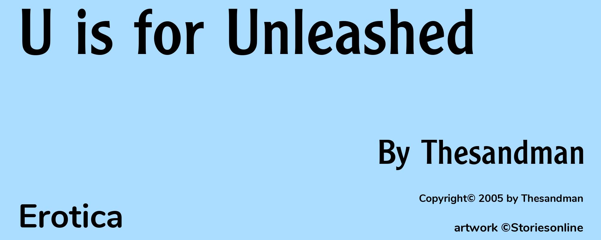U is for Unleashed - Cover