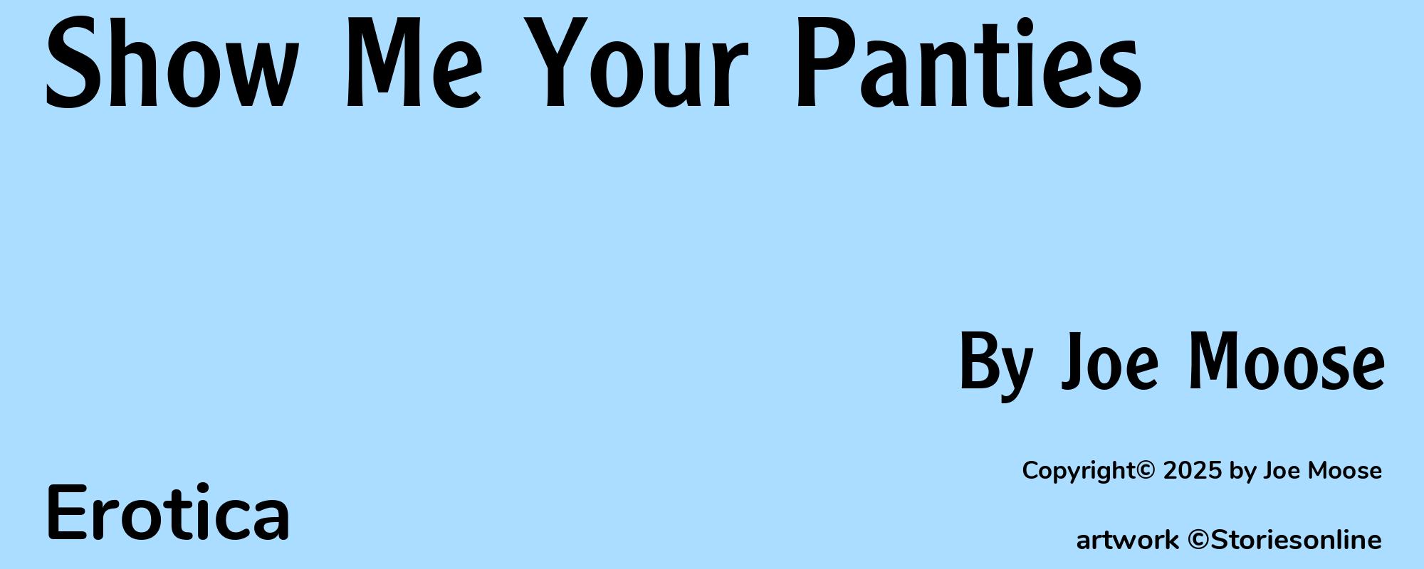 Show Me Your Panties - Cover