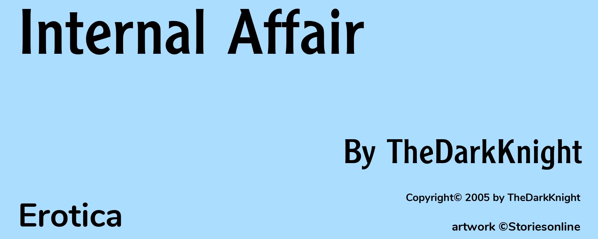 Internal Affair - Cover