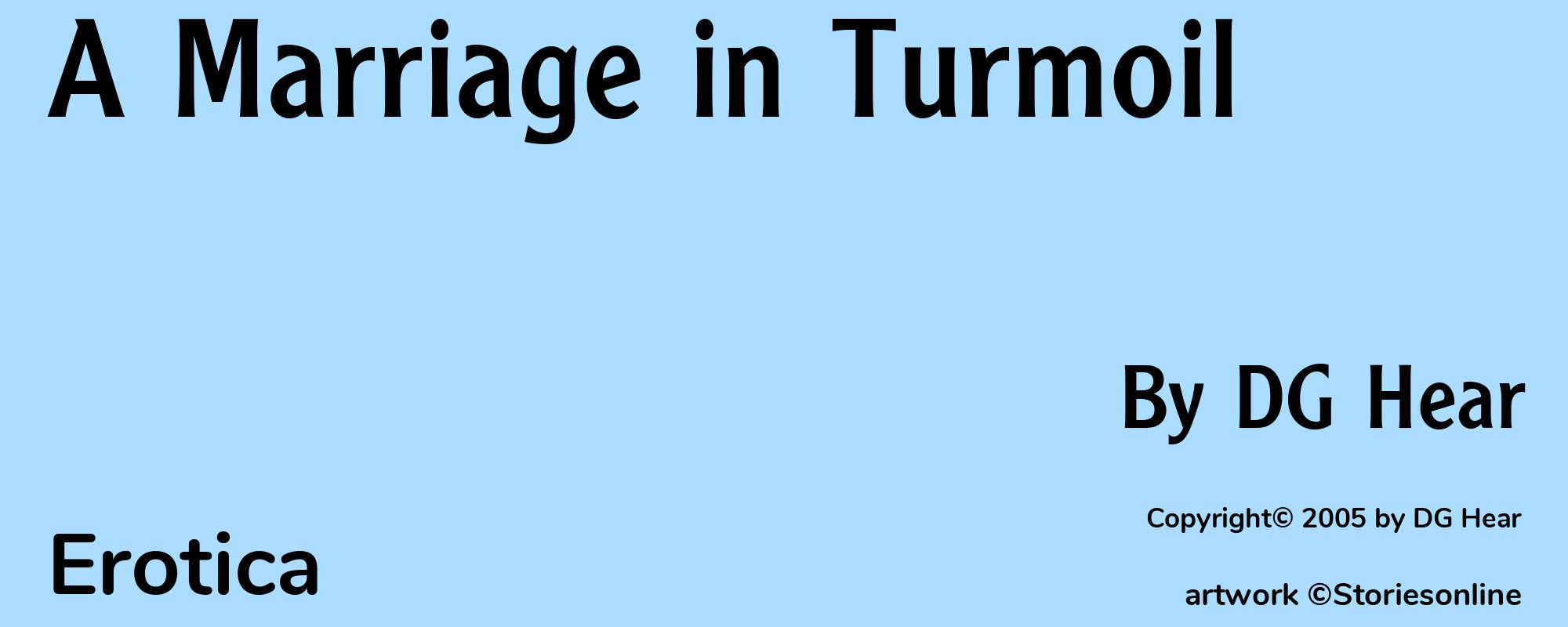 A Marriage in Turmoil - Cover