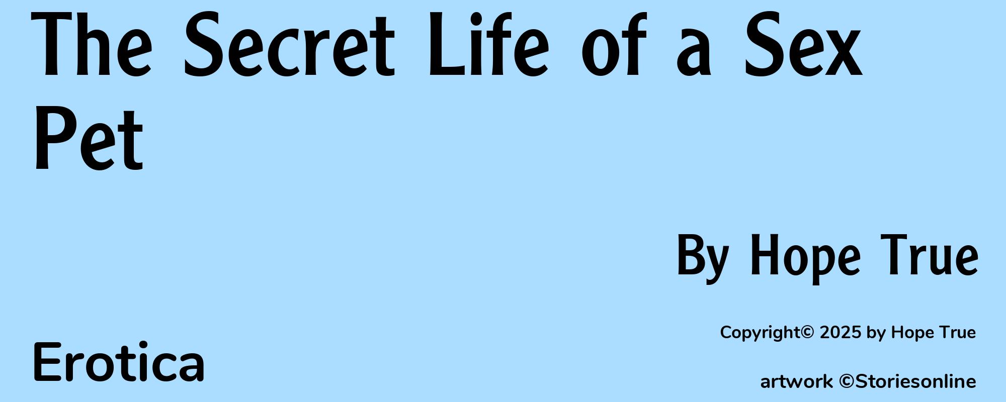 The Secret Life of a Sex Pet - Cover