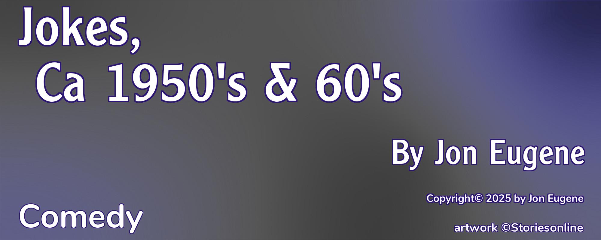 Jokes, Ca 1950's & 60's - Cover