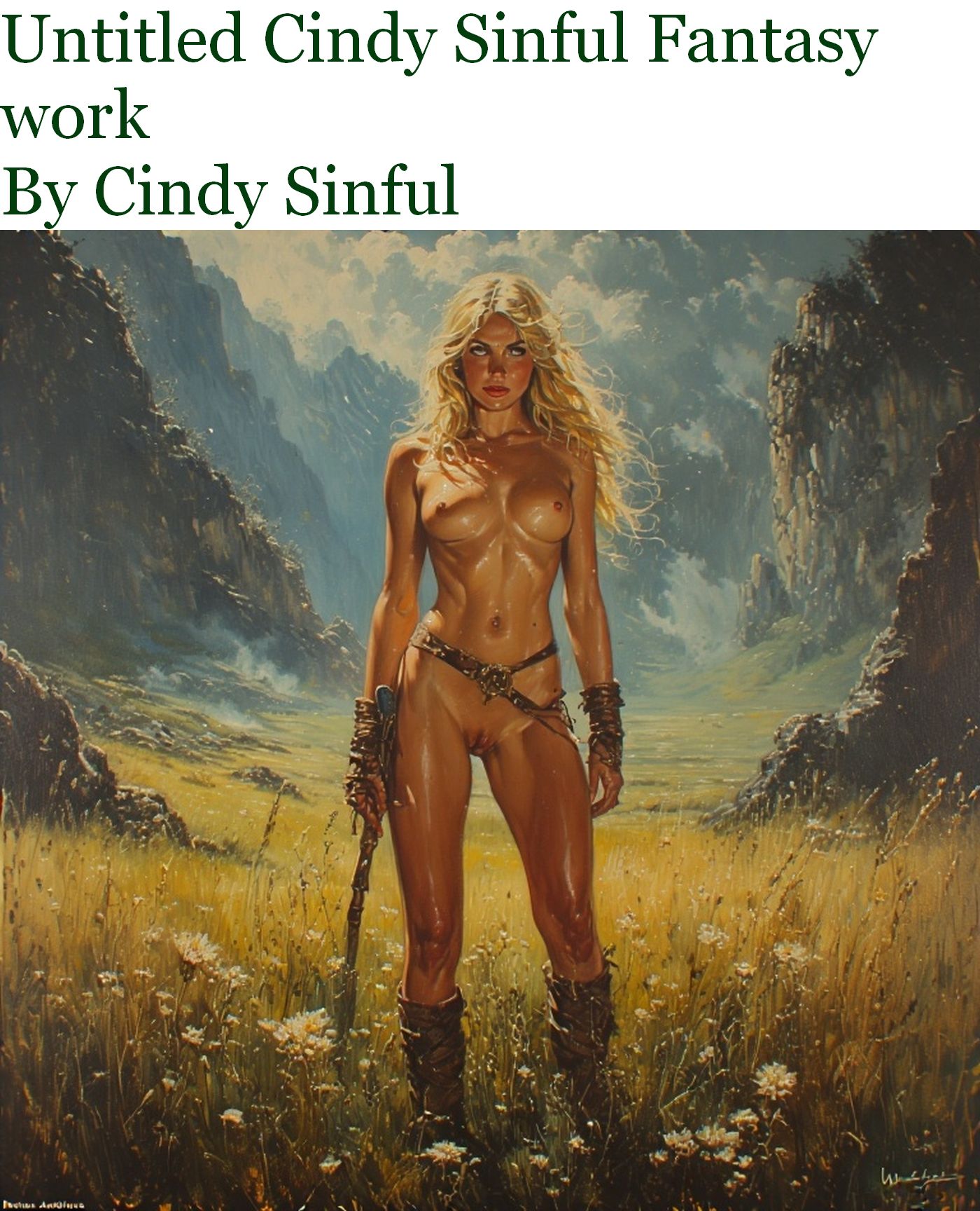 Untitled Cindy Sinful Fantasy Story - Cover