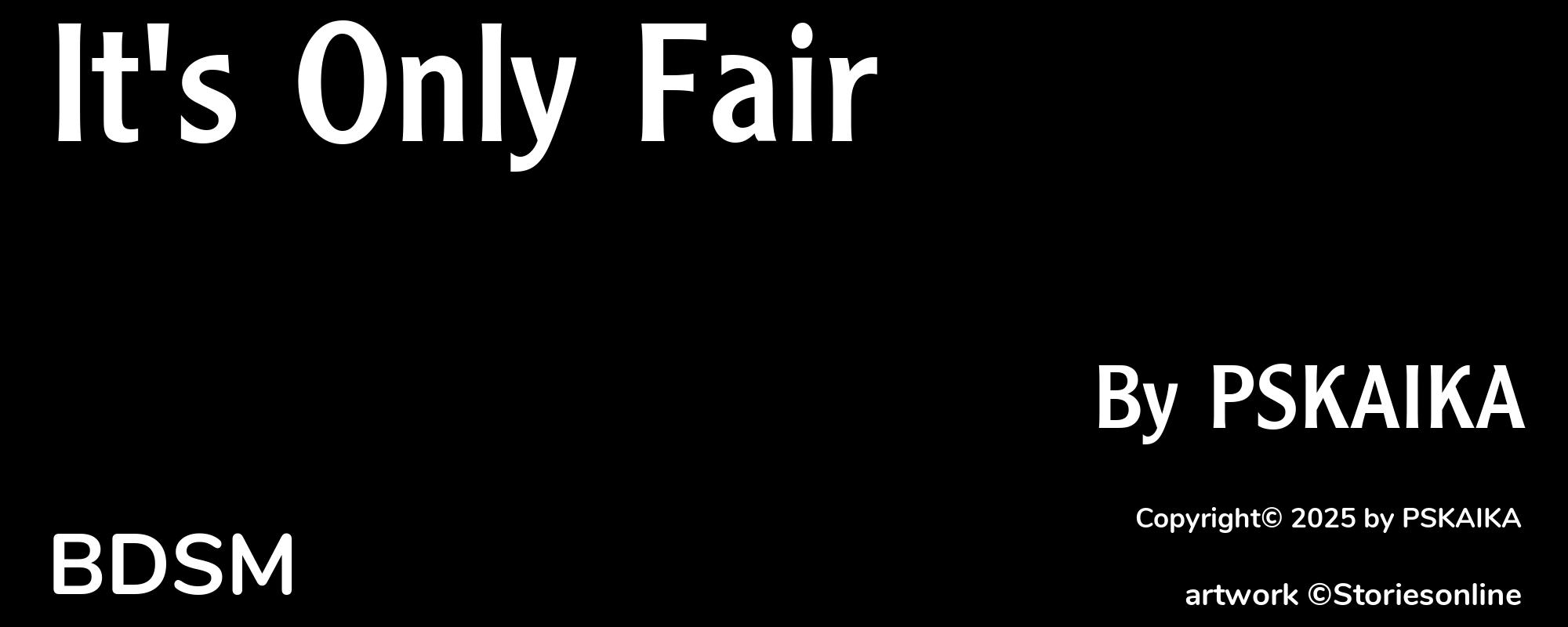 It's Only Fair - Cover