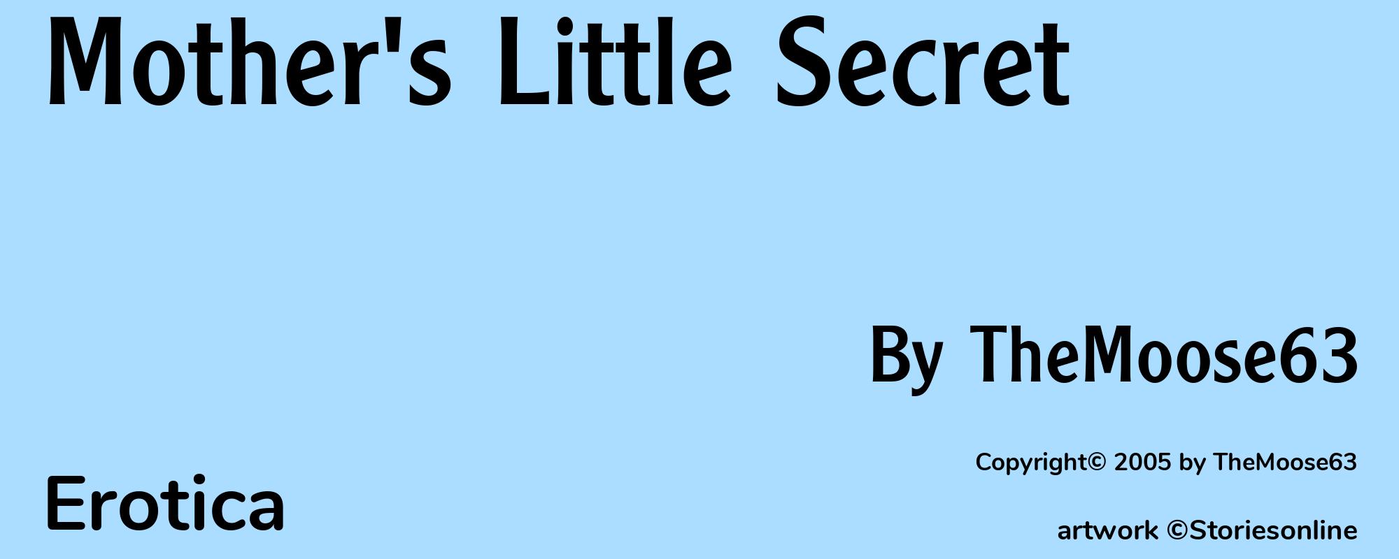 Mother's Little Secret - Cover