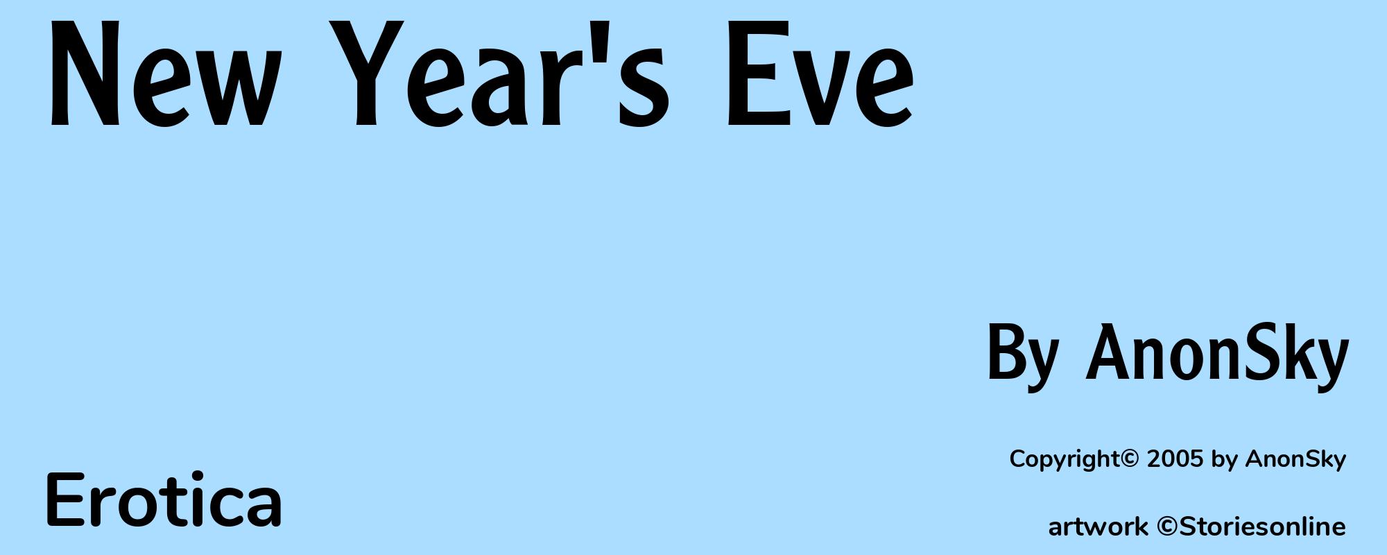 New Year's Eve - Cover