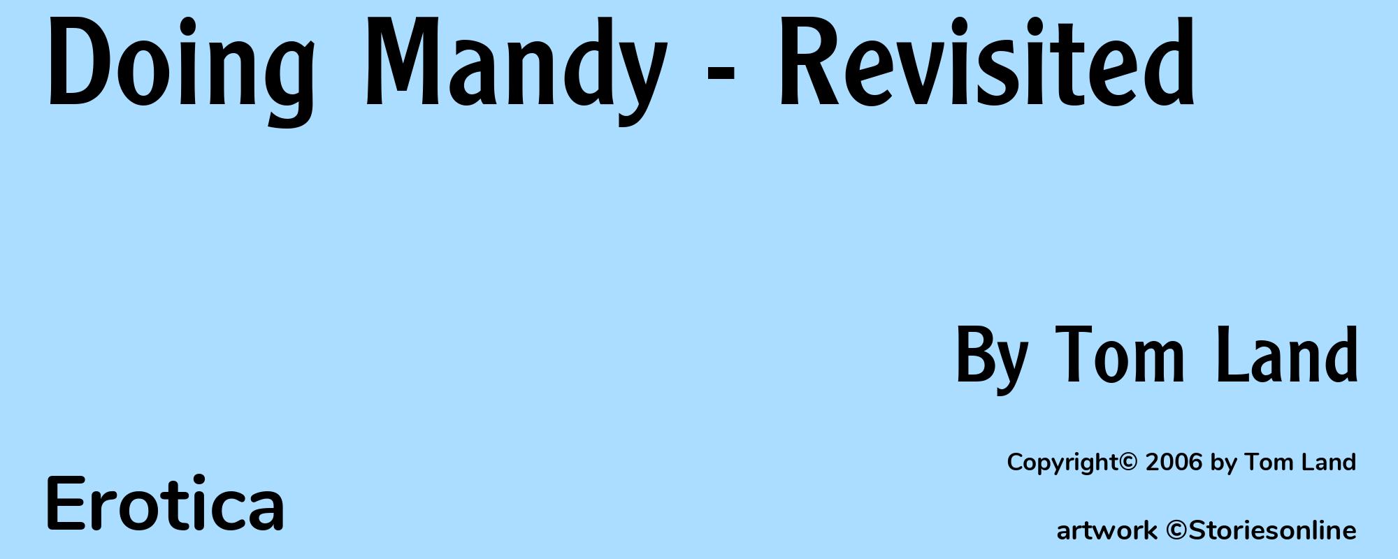 Doing Mandy - Revisited - Cover