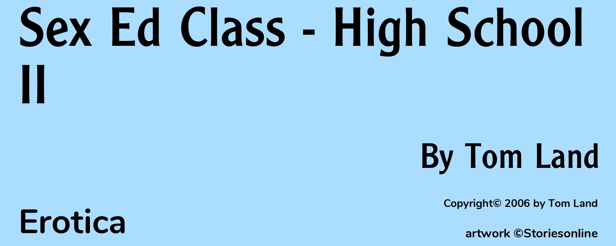 Sex Ed Class - High School II - Cover