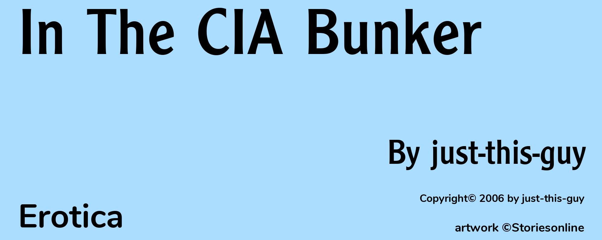 In The CIA Bunker - Cover