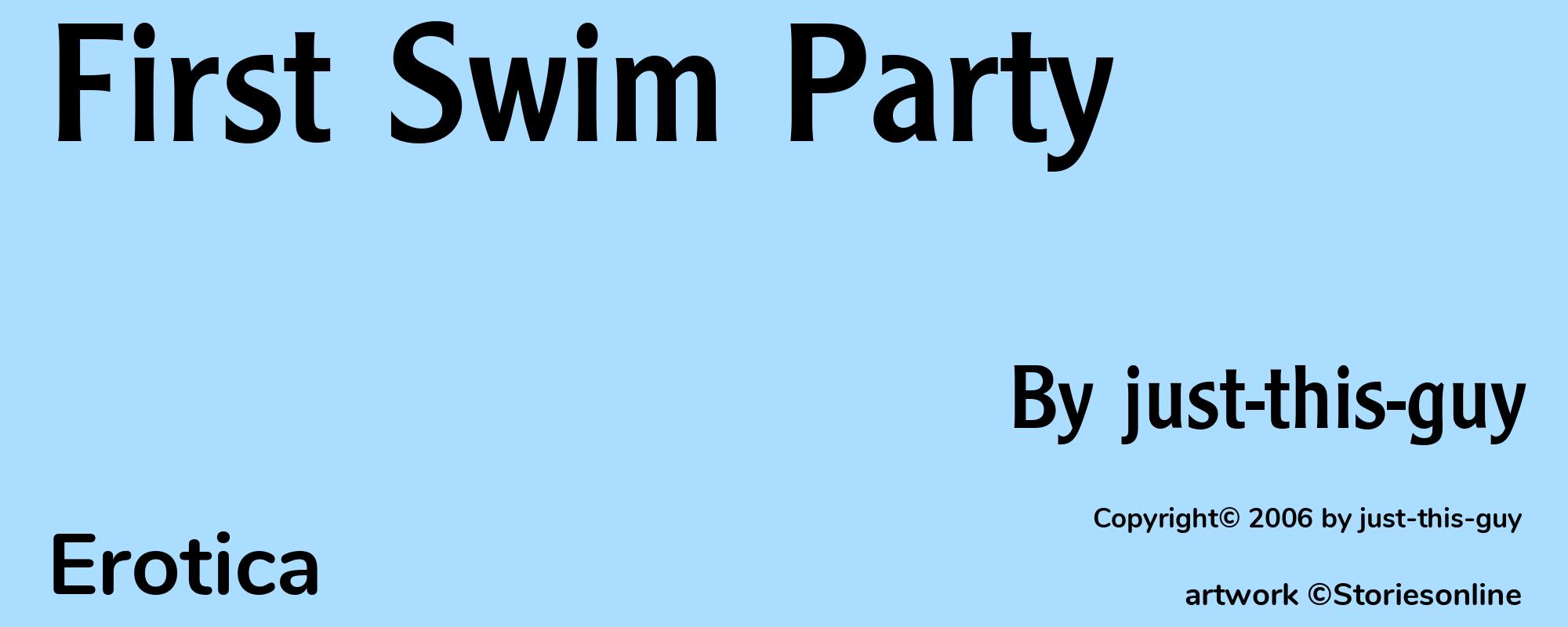 First Swim Party - Cover