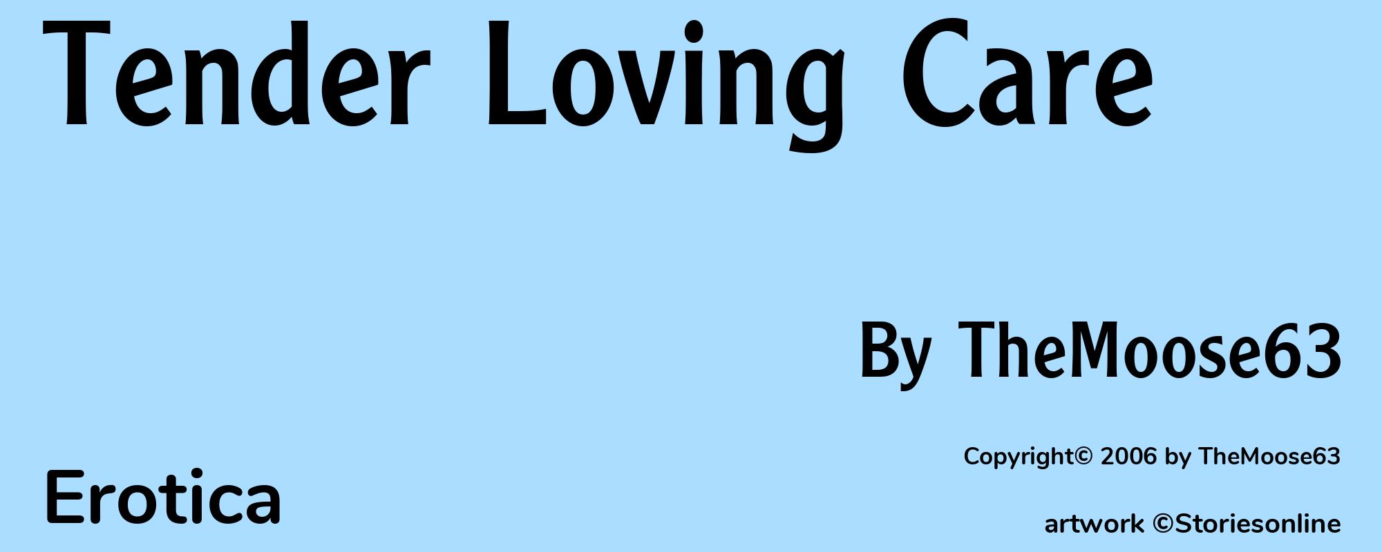 Tender Loving Care - Cover