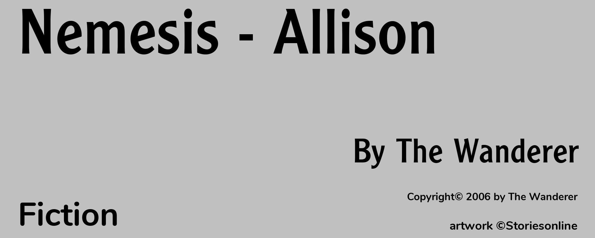 Nemesis - Allison - Cover