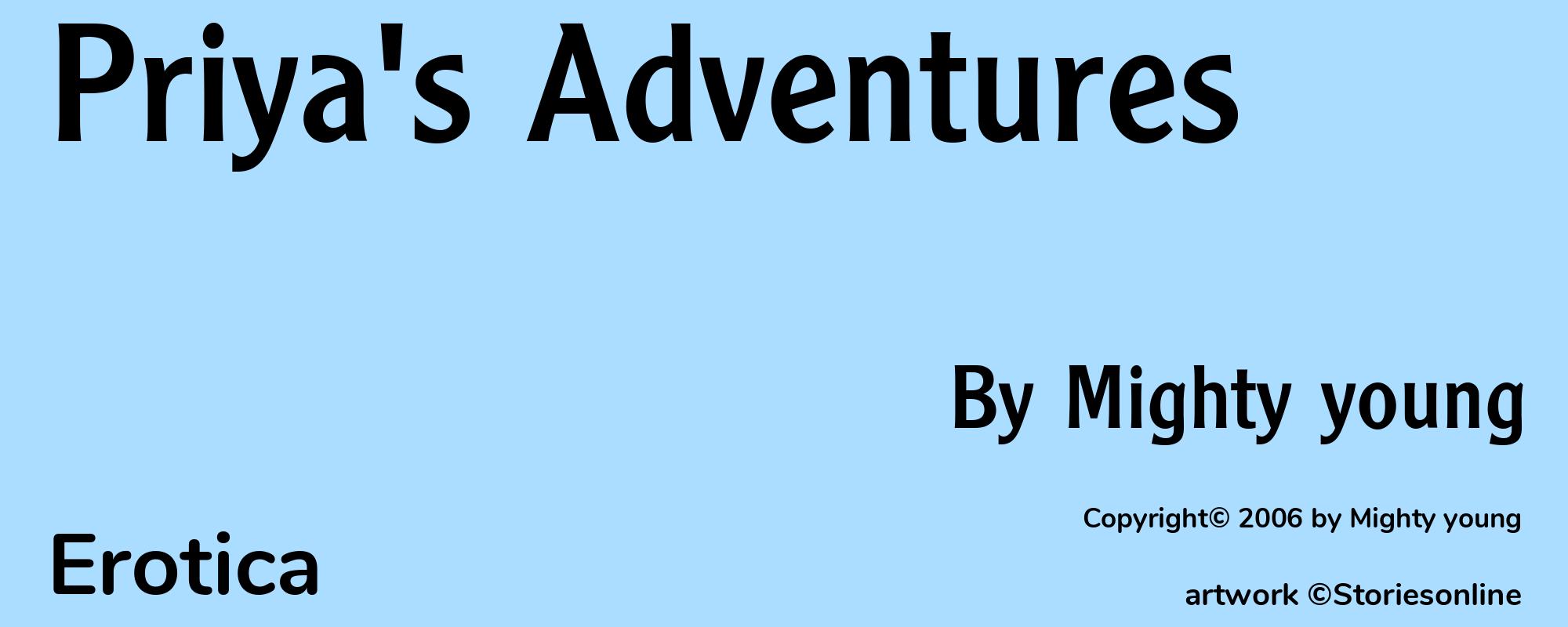 Priya's Adventures - Cover