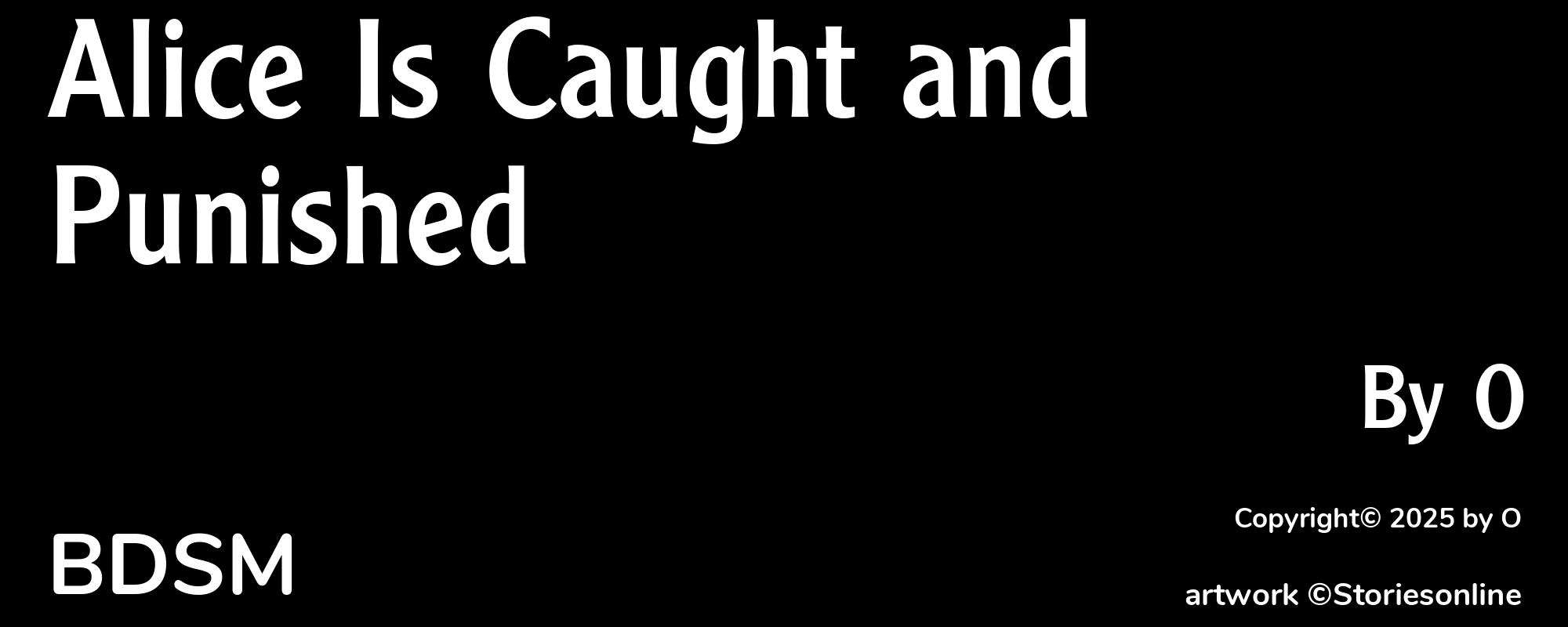 Alice Is Caught and Punished - Cover