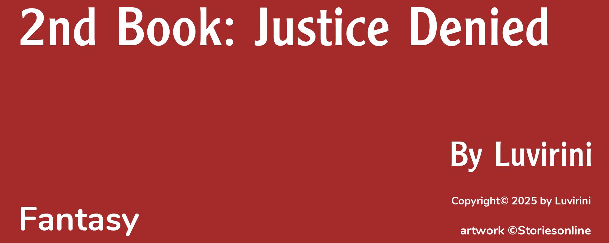 2nd Book: Justice Denied - Cover