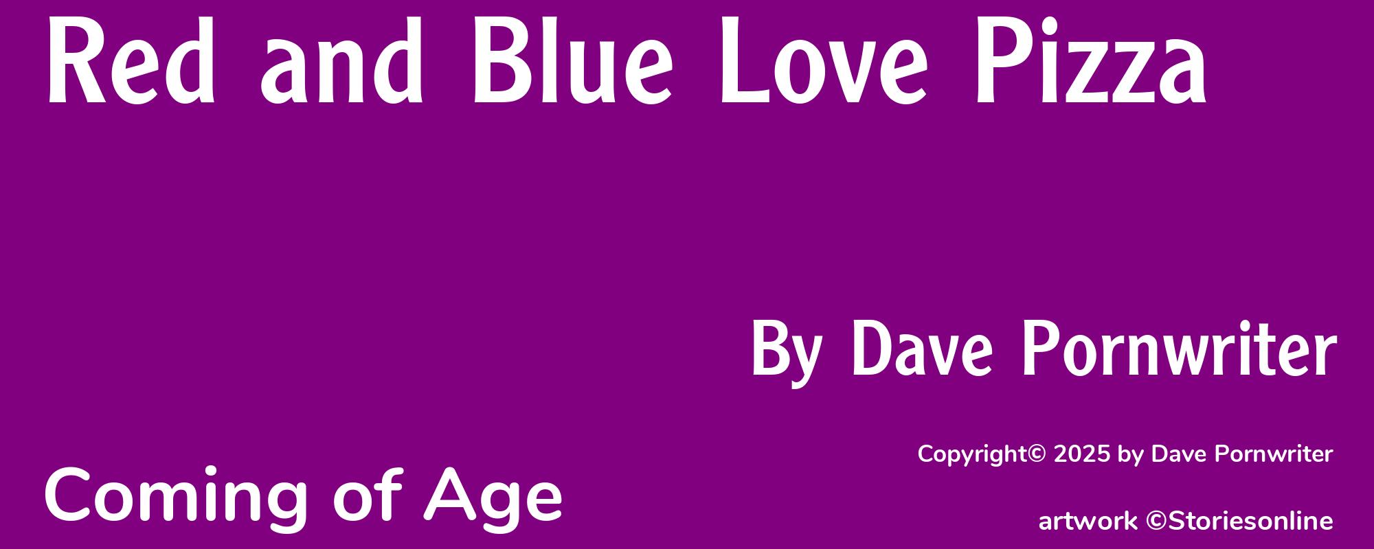 Red and Blue Love Pizza - Cover