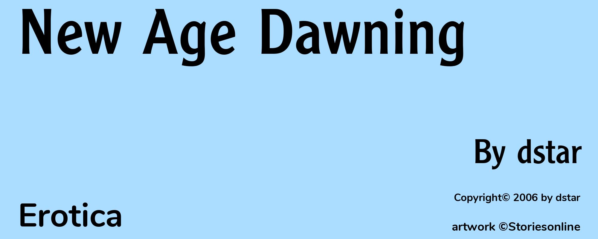 New Age Dawning - Cover