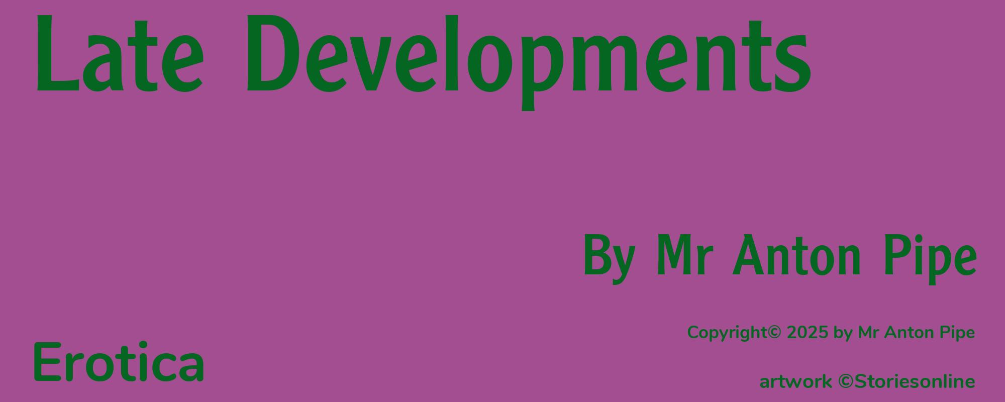 Late Developments - Cover