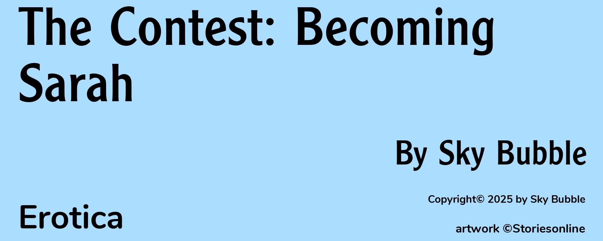 The Contest: Becoming Sarah - Cover
