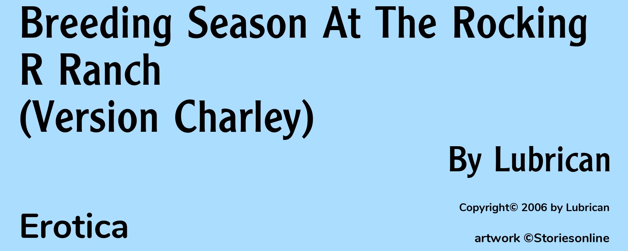 Breeding Season At The Rocking R Ranch (Version Charley) - Cover