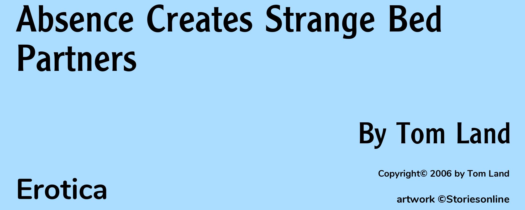 Absence Creates Strange Bed Partners - Cover