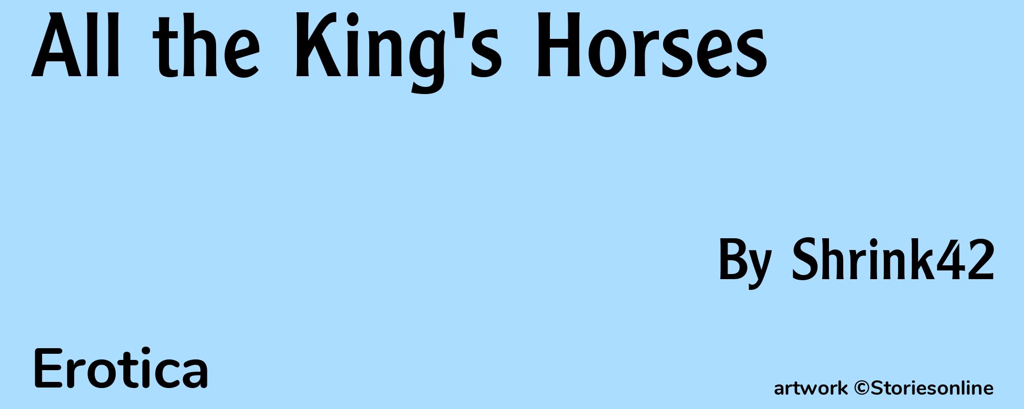 All the King's Horses - Cover