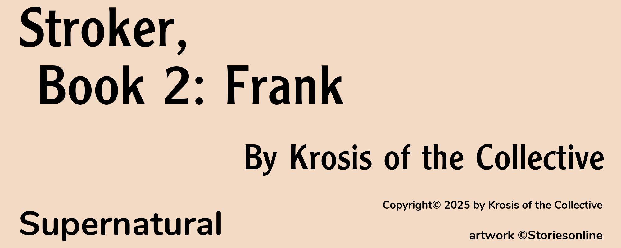 Stroker, Book 2: Frank - Cover
