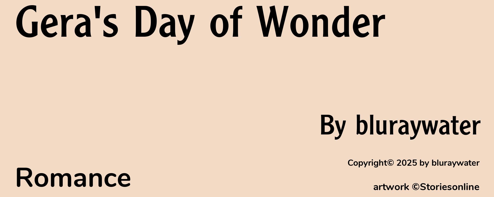 Gera's Day of Wonder - Cover