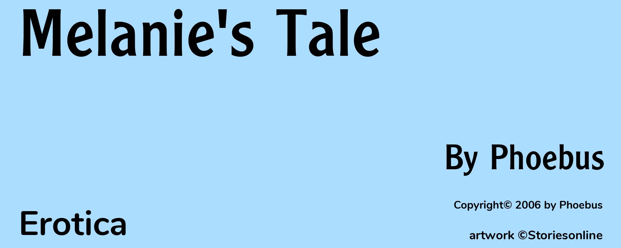 Melanie's Tale - Cover