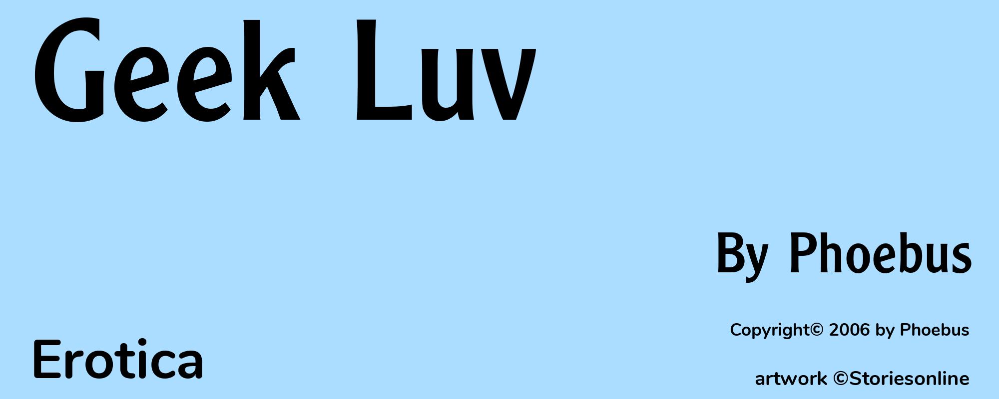 Geek Luv - Cover