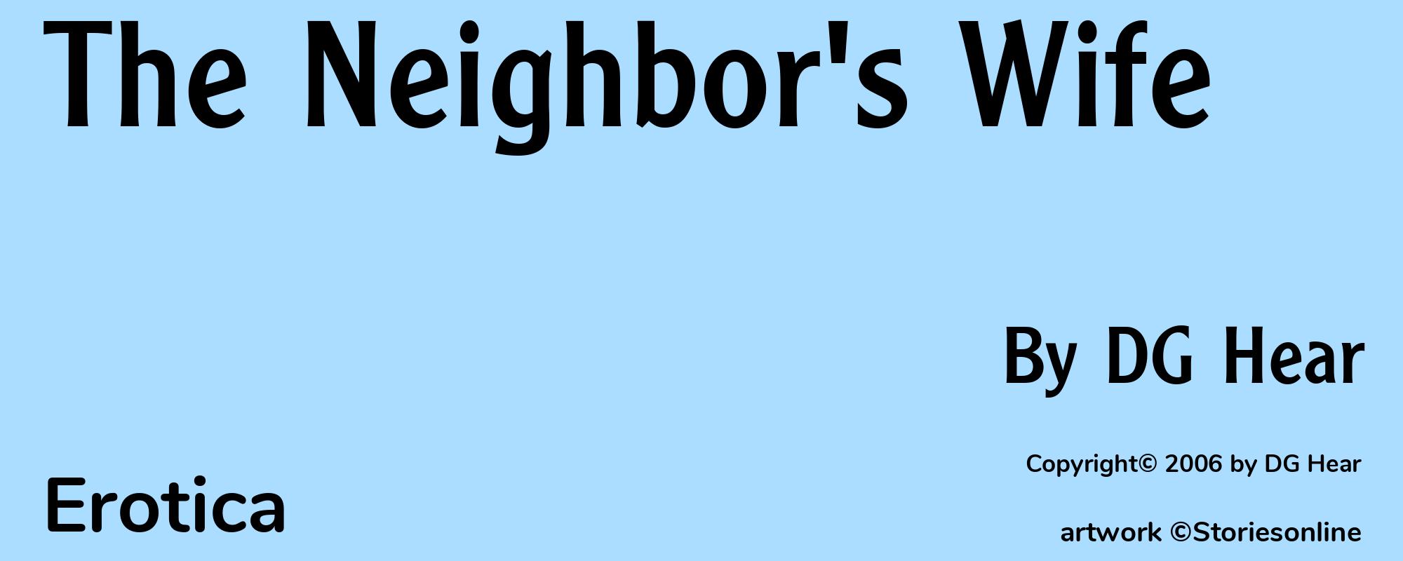 The Neighbor's Wife - Cover