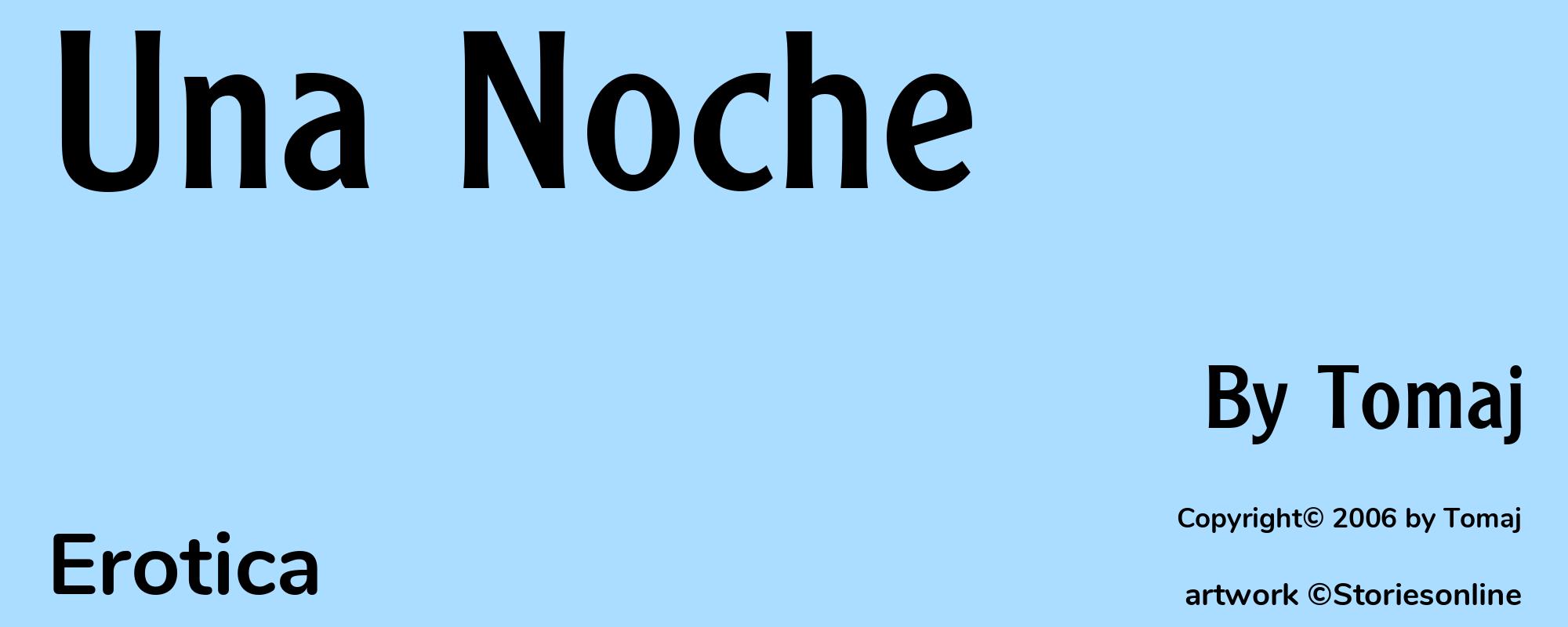 Una Noche - Cover