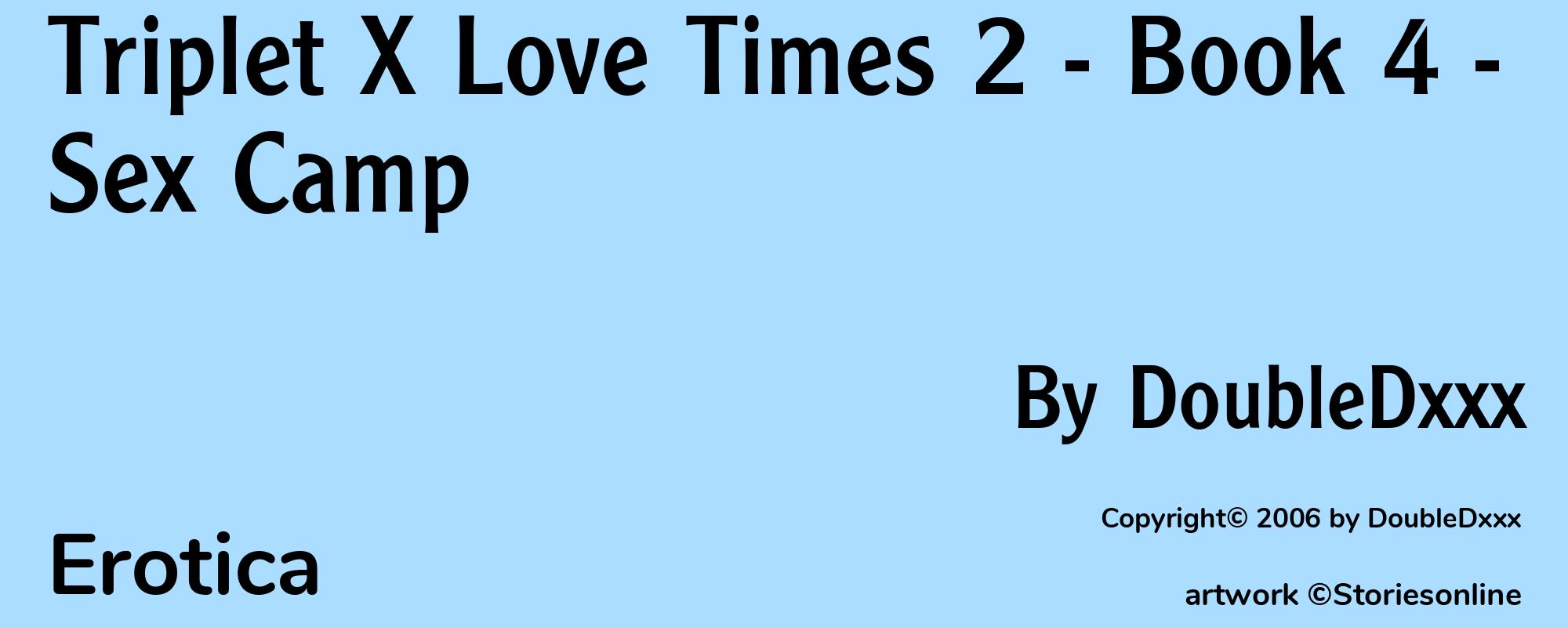 Triplet X Love Times 2 - Book 4 - Sex Camp - Cover