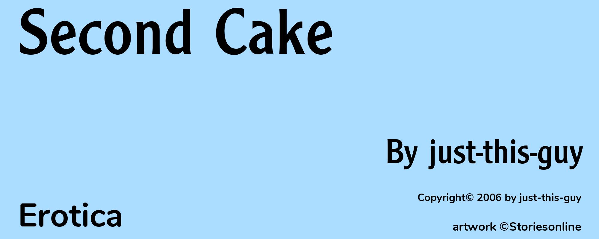 Second Cake - Cover