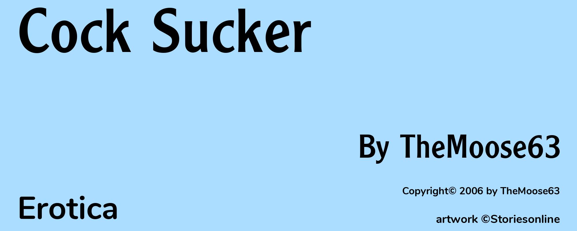 Cock Sucker - Cover