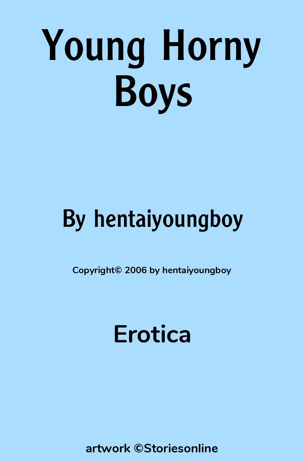 Young Horny Boys - Erotica Sex Story