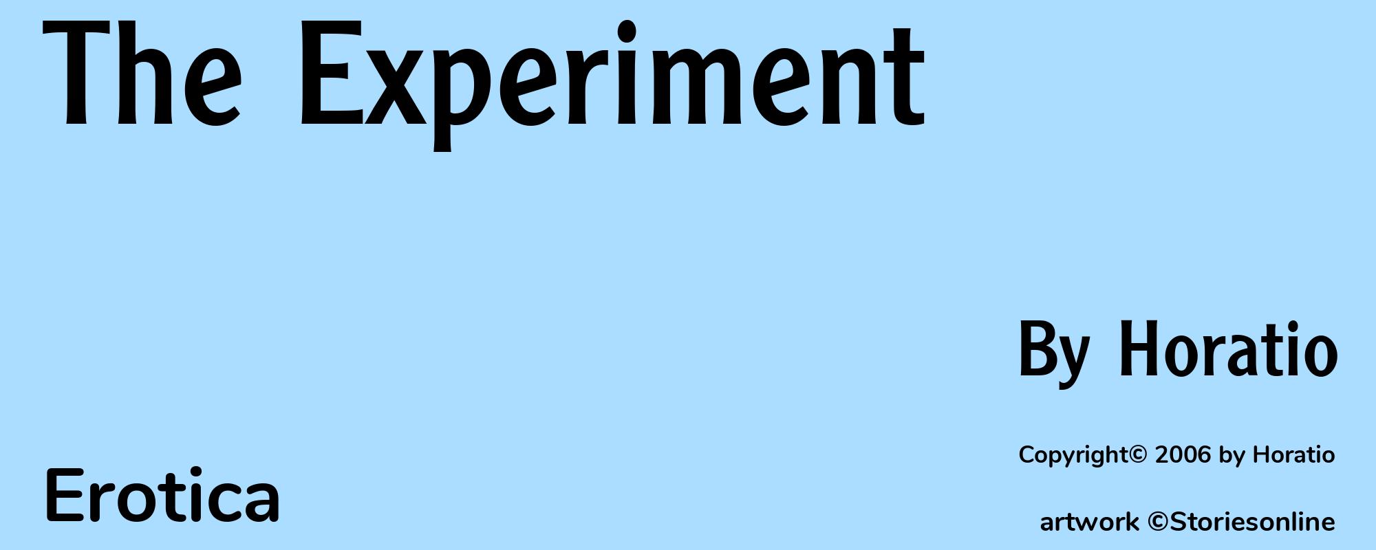 The Experiment - Cover