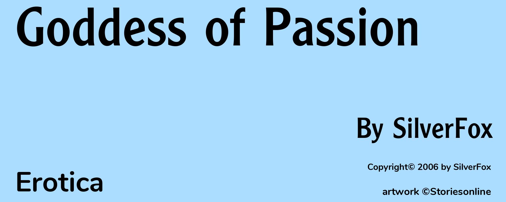 Goddess of Passion - Cover