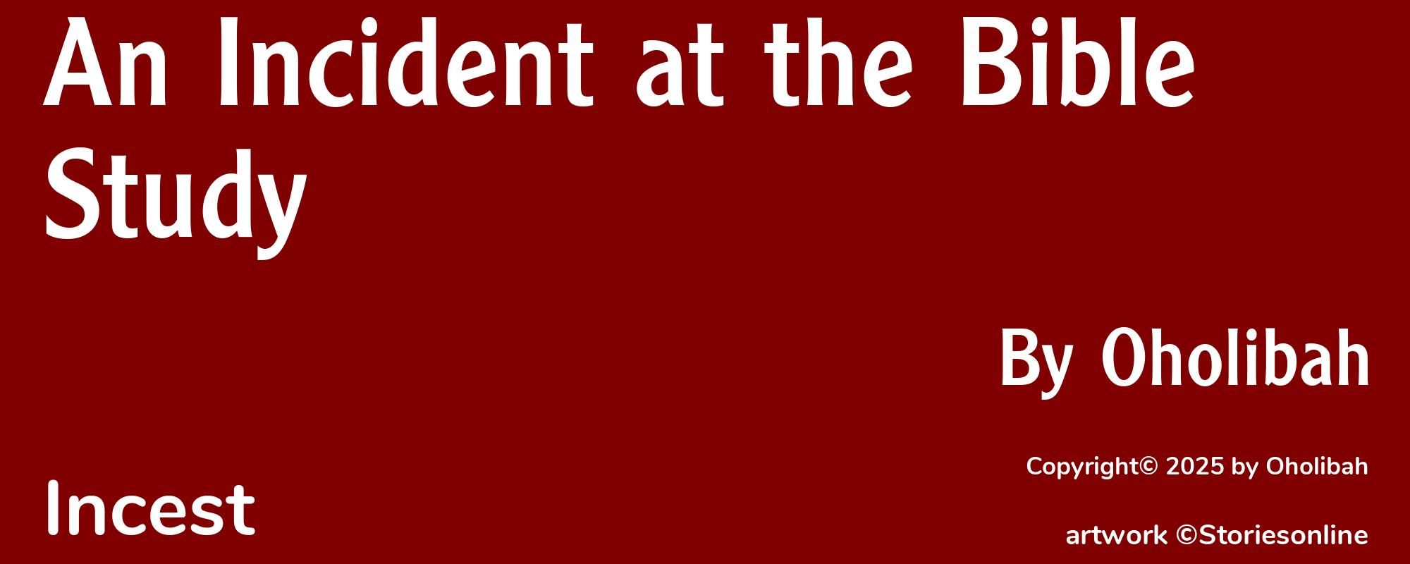 An Incident at the Bible Study - Cover