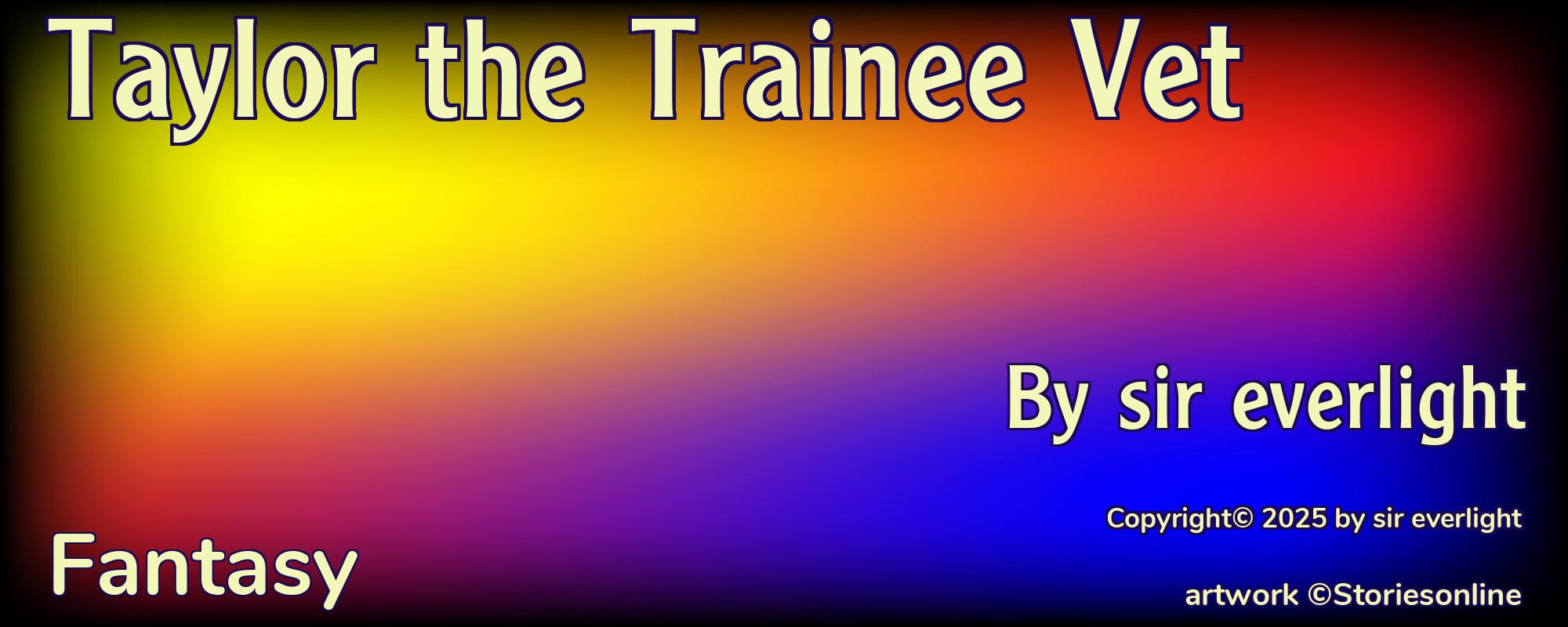 Taylor the Trainee Vet - Cover