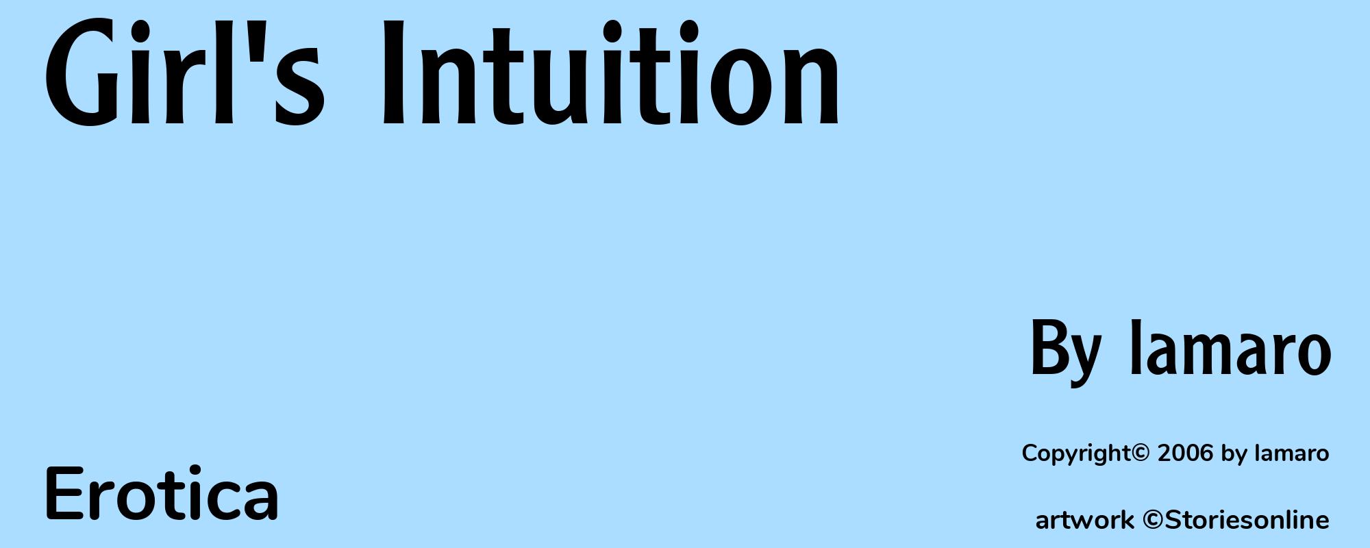 Girl's Intuition - Cover