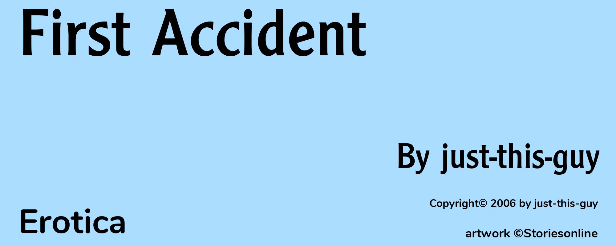 First Accident - Cover