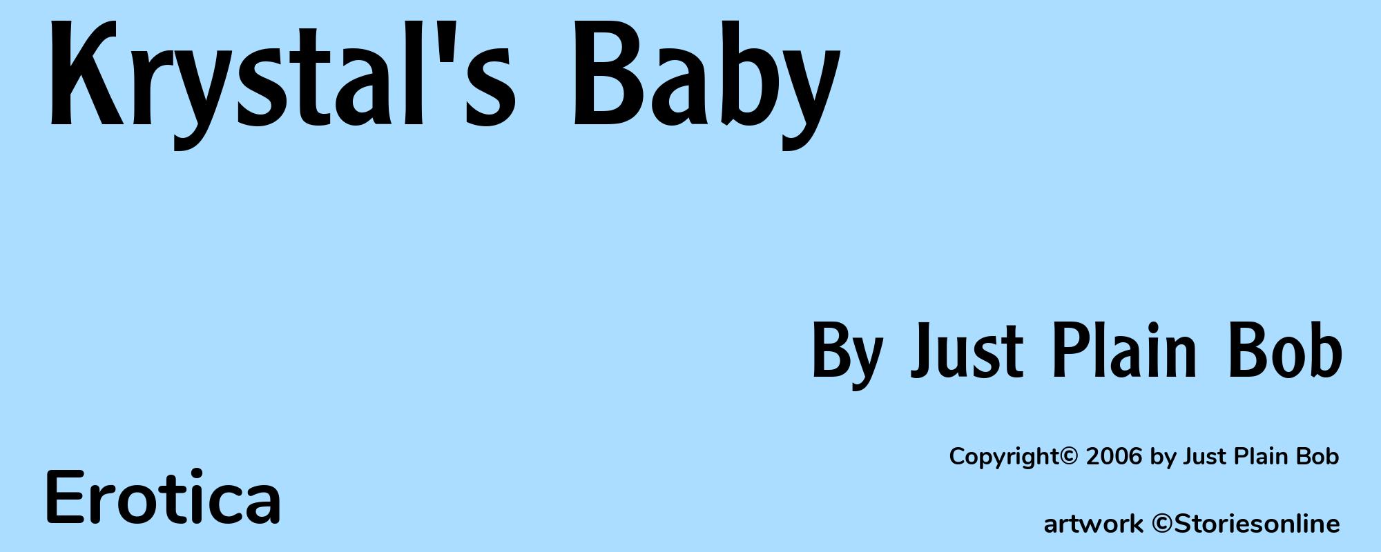 Krystal's Baby - Cover