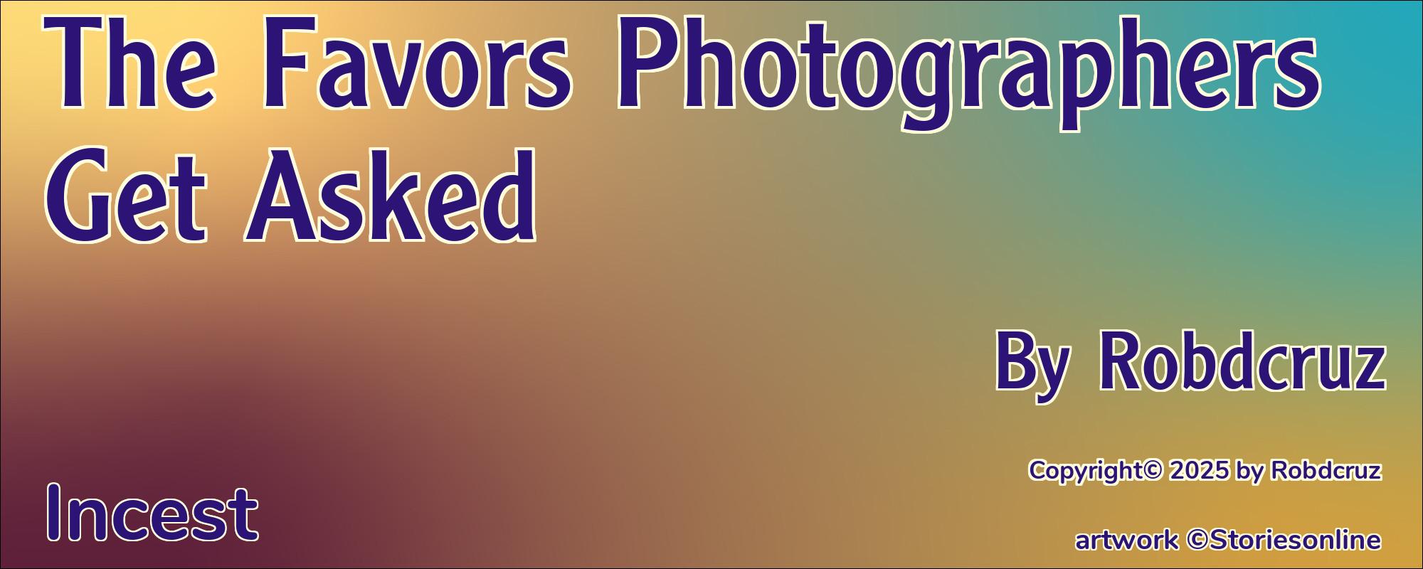 The Favors Photographers Get Asked - Cover