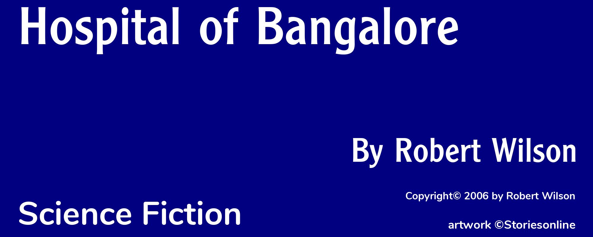 Hospital of Bangalore  - Cover