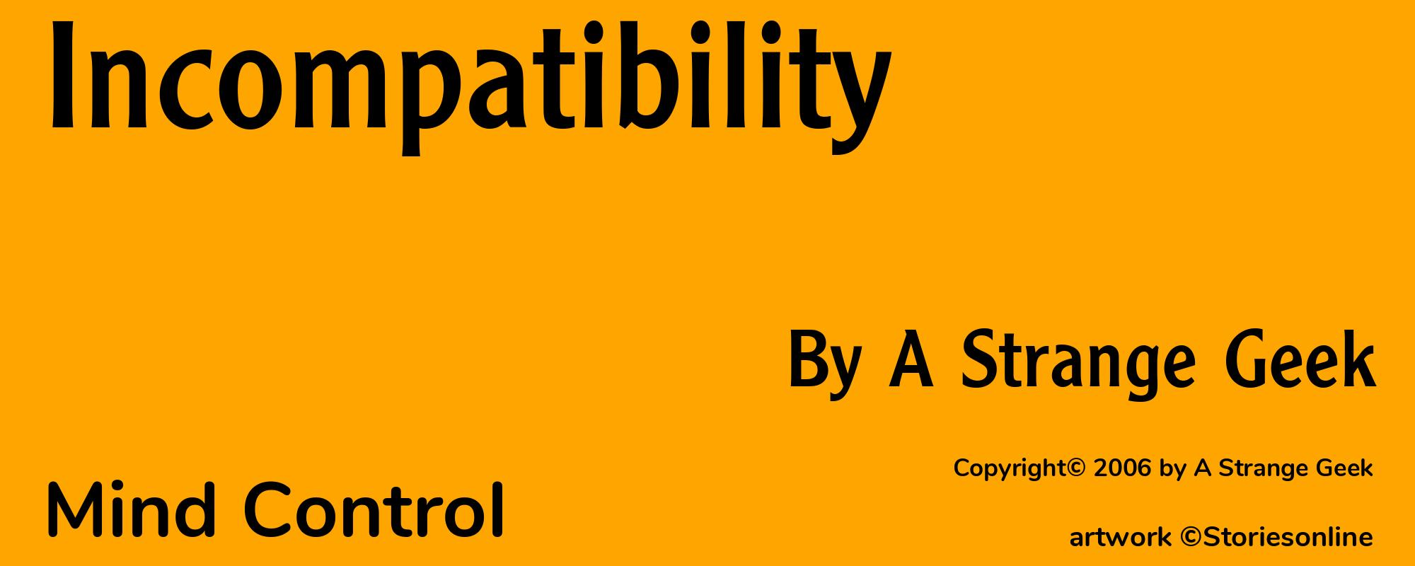 Incompatibility - Cover