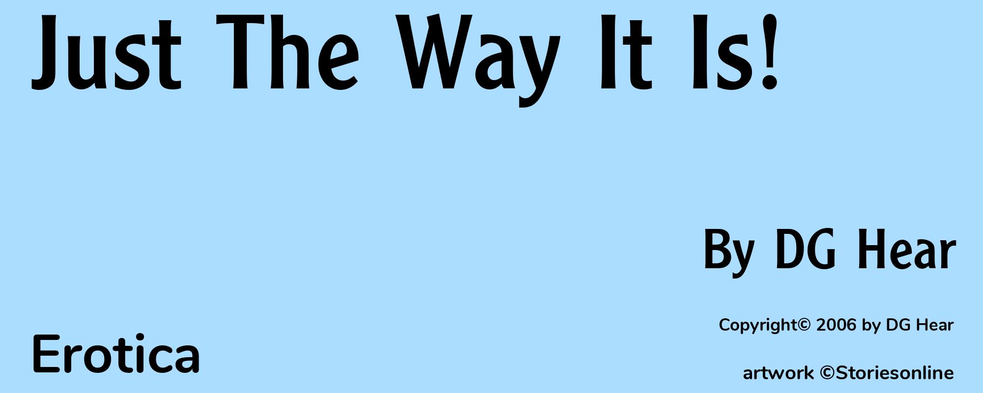 Just The Way It Is! - Cover