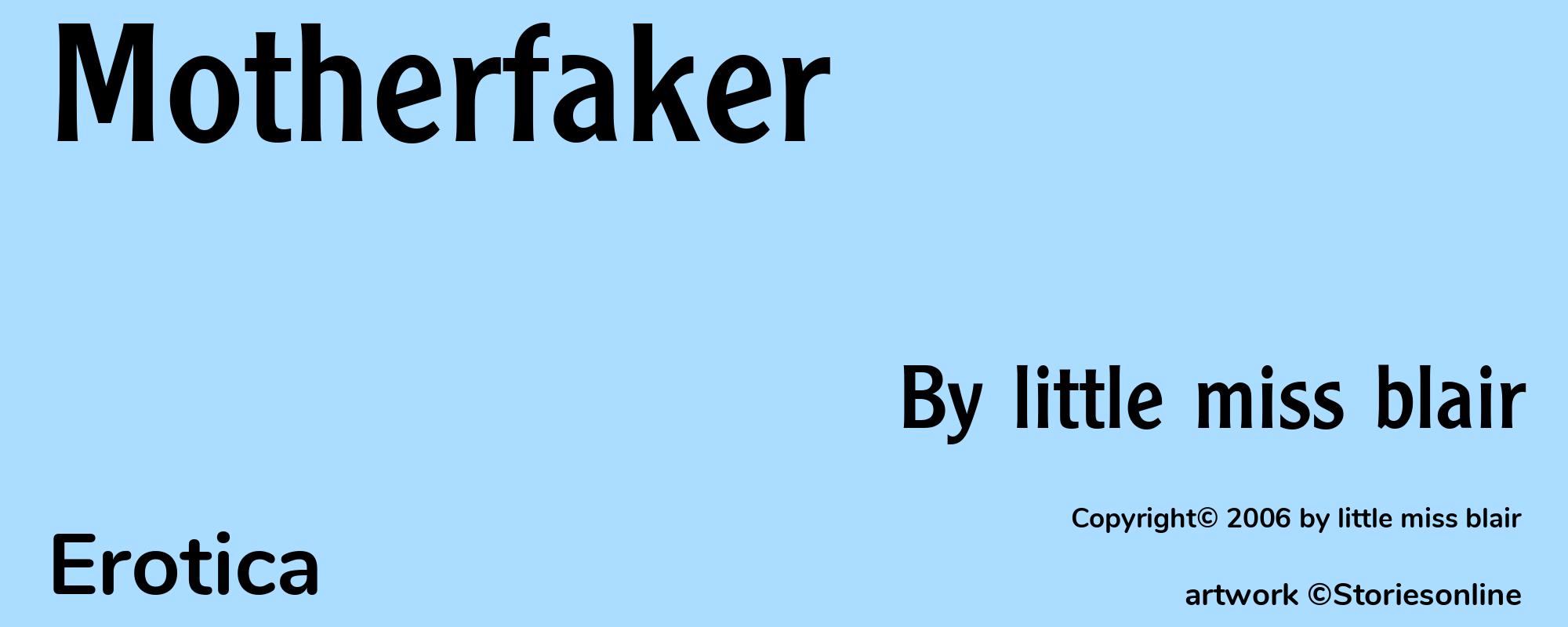 Motherfaker - Cover